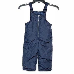 OshKosh B’Gosh Blue Snowbib Snowsuit Overalls 18M